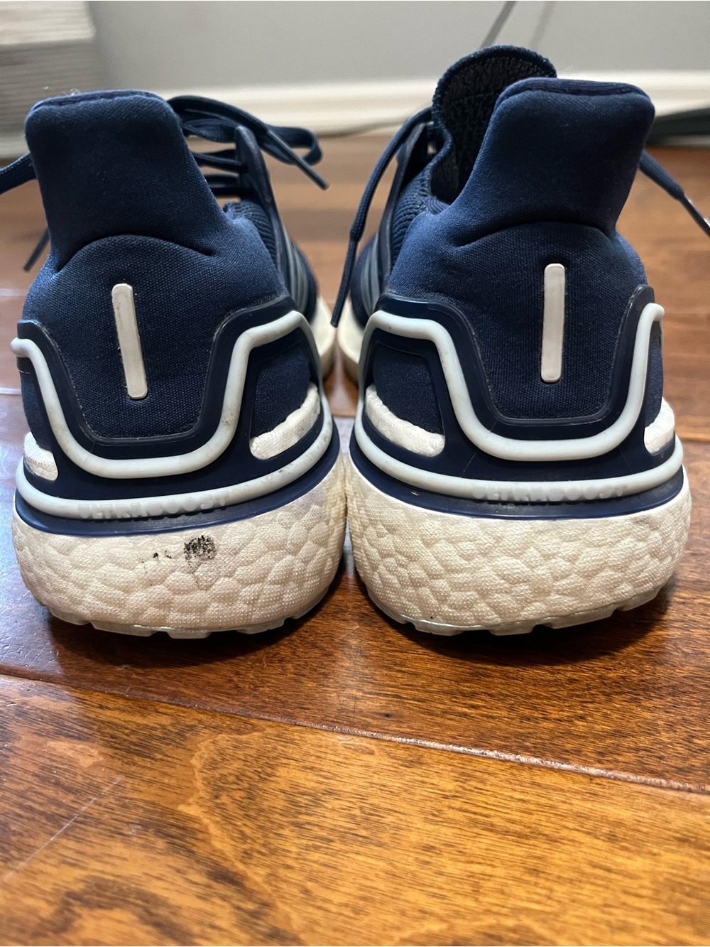 adidas Women’s Navy and White Athletic Running Shoes - Picture 5 of 6